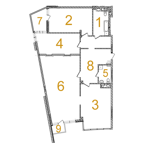 3-кімнатна 177.7 м² в ЖК Сонячна брама від забудовника, Київ
