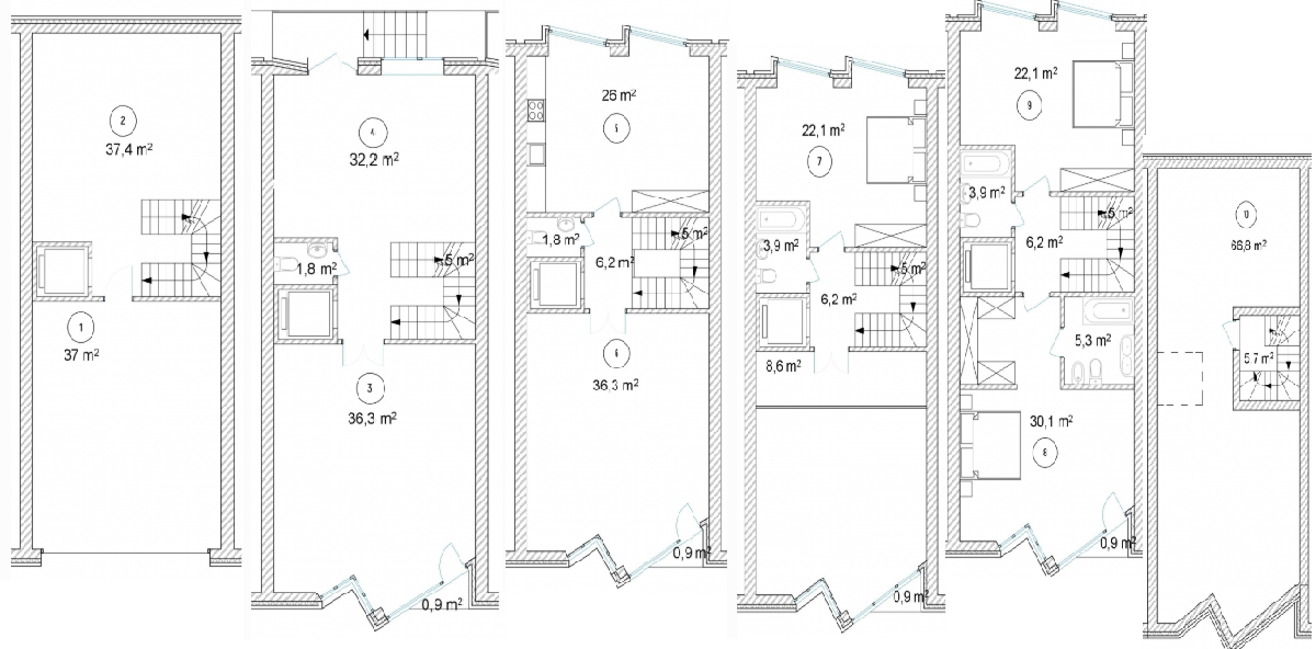 Таунхаус 405.3 м² в Таунхаусы Struetinsky от 58 656 грн/м², Киев