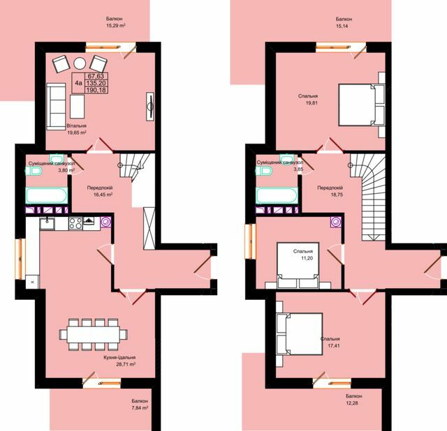 Двухуровневая 190.18 м² в ЖК Панська Вертикаль от 15 000 грн/м², г. Стрый