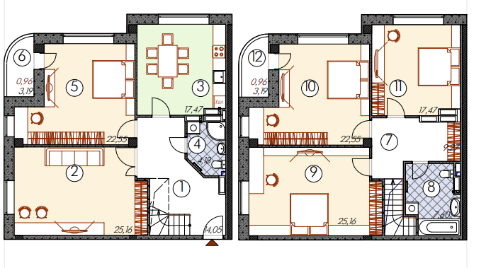 Дворівнева 167.4 м² в ЖМ Саванна Сіті від 12 000 грн/м², м. Бровари