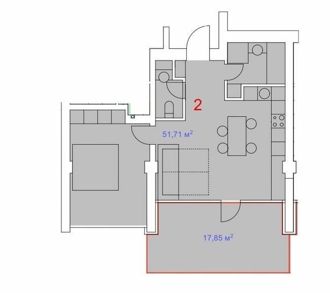 2-кімнатна 51.71 м² в ЖК Summerville від 17 000 грн/м², с. Білогородка