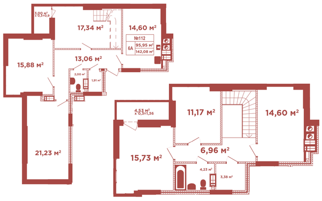 Двухуровневая 142.08 м² в ЖК Crystal Avenue от 17 900 грн/м², с. Петропавловская Борщаговка