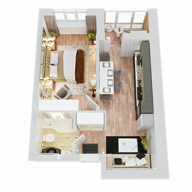 1-кімнатна 40.8 м² в ЖК Sky-2 від 24 350 грн/м², м. Ірпінь
