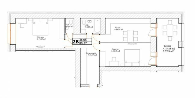 2-кімнатна 89.32 м² в ЖК Art Residence від 22 750 грн/м², м. Ірпінь