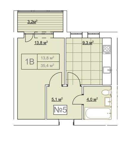 1-кімнатна 35.4 м² в ЖК Гранд Віллас від забудовника, смт Ворзель