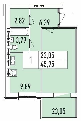 1-кімнатна 45.95 м² в ЖК Аристократ від 21 000 грн/м², м. Біла Церква