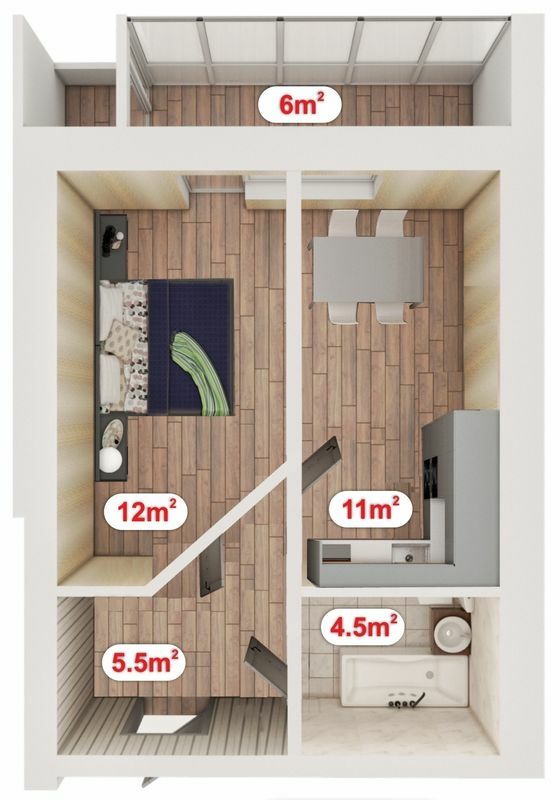 1-комнатная 39 м² в ЖК Ривьера от застройщика, Николаев
