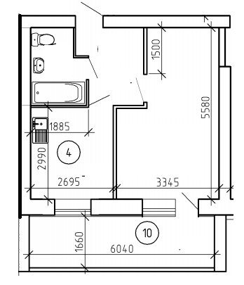 1-комнатная 43.9 м² в ЖК на ул. Труда, 1 от 11 950 грн/м², Сумы