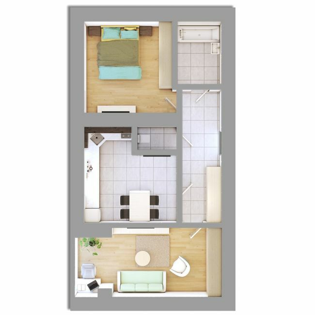 2-комнатная 65.73 м² в ЖК На Щасливому от 16 650 грн/м², Ровно