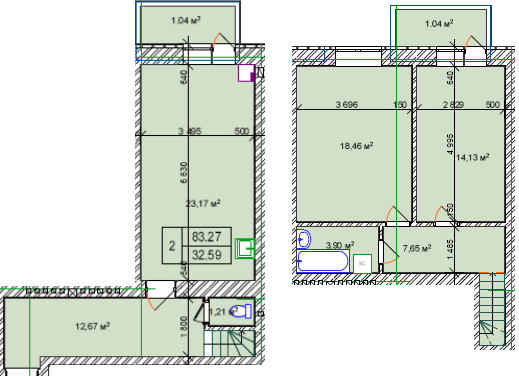 Двухуровневая 83.27 м² в МЖК Семья от 16 850 грн/м², Ровно