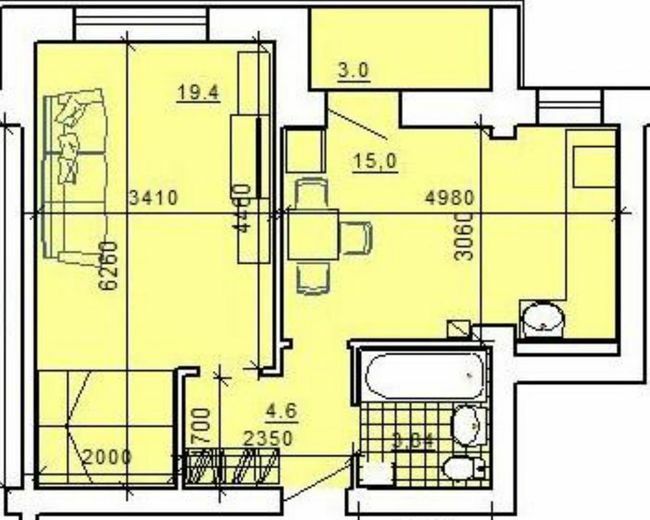 1-комнатная 44.34 м² в ЖК Престиж от 10 000 грн/м², г. Радивилов