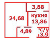 1-кімнатна 51.26 м² в ЖК на вул. Жабинського, 2Д, 2В, 2Г, 2Е від забудовника, Чернігів