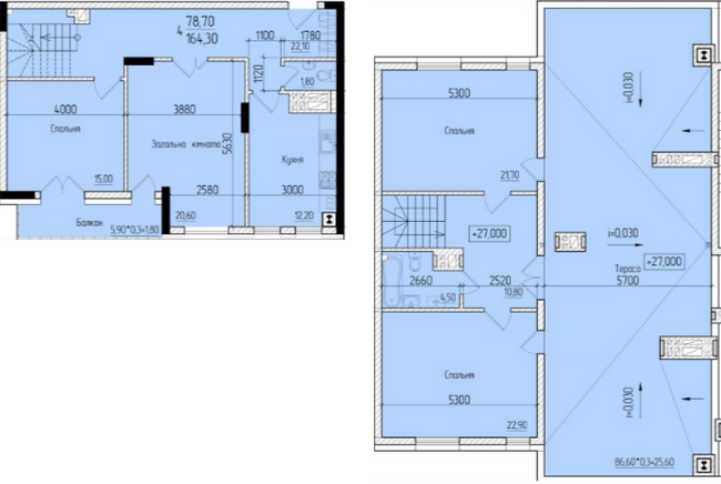 Двухуровневая 164.3 м² в ЖК Comfort Hall от 16 400 грн/м², Черновцы