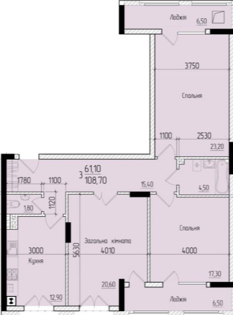 3-комнатная 108.7 м² в ЖК Comfort Hall от 16 600 грн/м², Черновцы