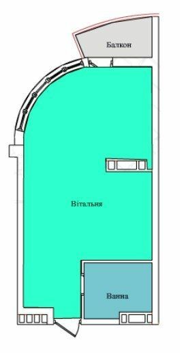 1-кімнатна 28.53 м² в ЖК на вул. Київська від 12 000 грн/м², Тернопіль