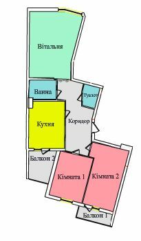 3-кімнатна 78.9 м² в ЖК на вул. Київська від 12 500 грн/м², Тернопіль