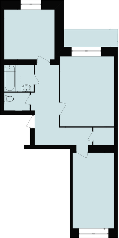 2-комнатная 62.28 м² в ЖК Злагода от 11 000 грн/м², Хмельницкий