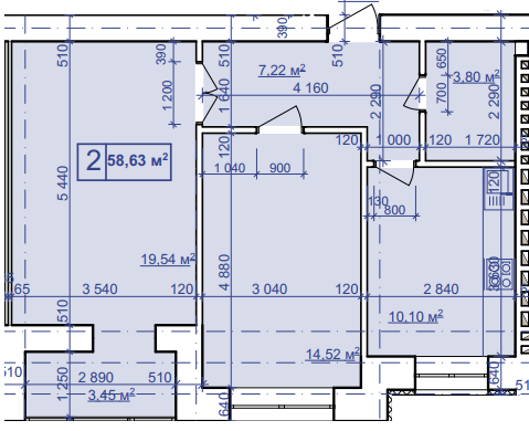 2-комнатная 58.63 м² в ЖК Парковий маєток от 9 700 грн/м², Ивано-Франковск