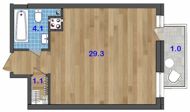 1-кімнатна 35.5 м² в ЖК SunCity від 21 500 грн/м², Одеса