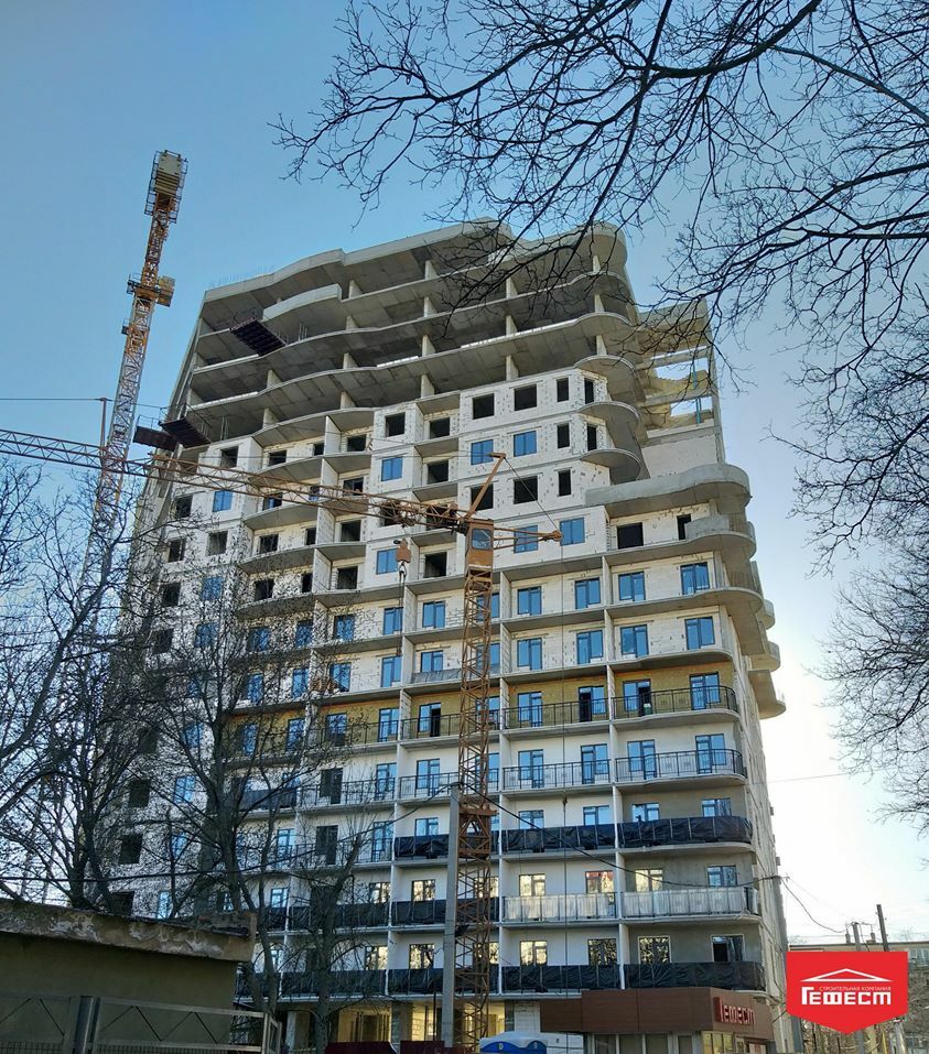Хід будівництва ЖК Мілос, лют, 2020 рік