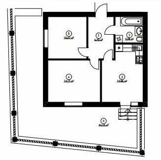2-кімнатна 50.2 м² в ЖК Гостомельські Липки-4 від забудовника, смт Гостомель