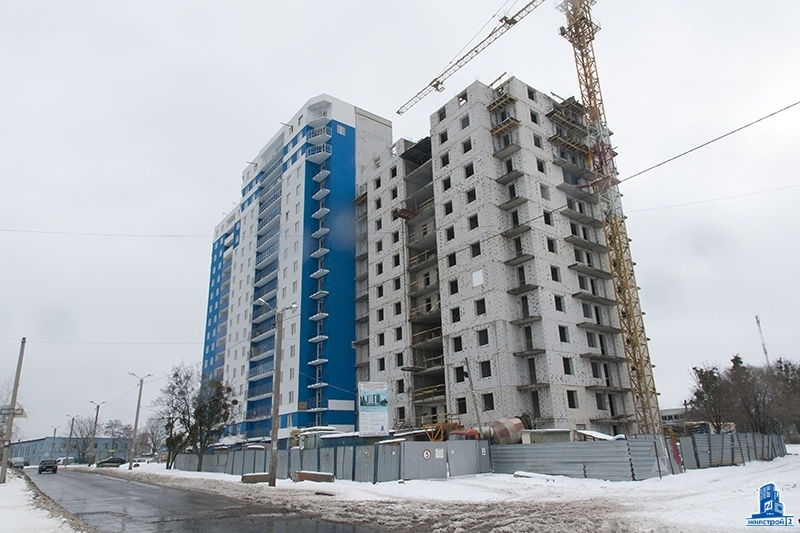 Хід будівництва ЖК Будинок на Зерновій, лют, 2020 рік