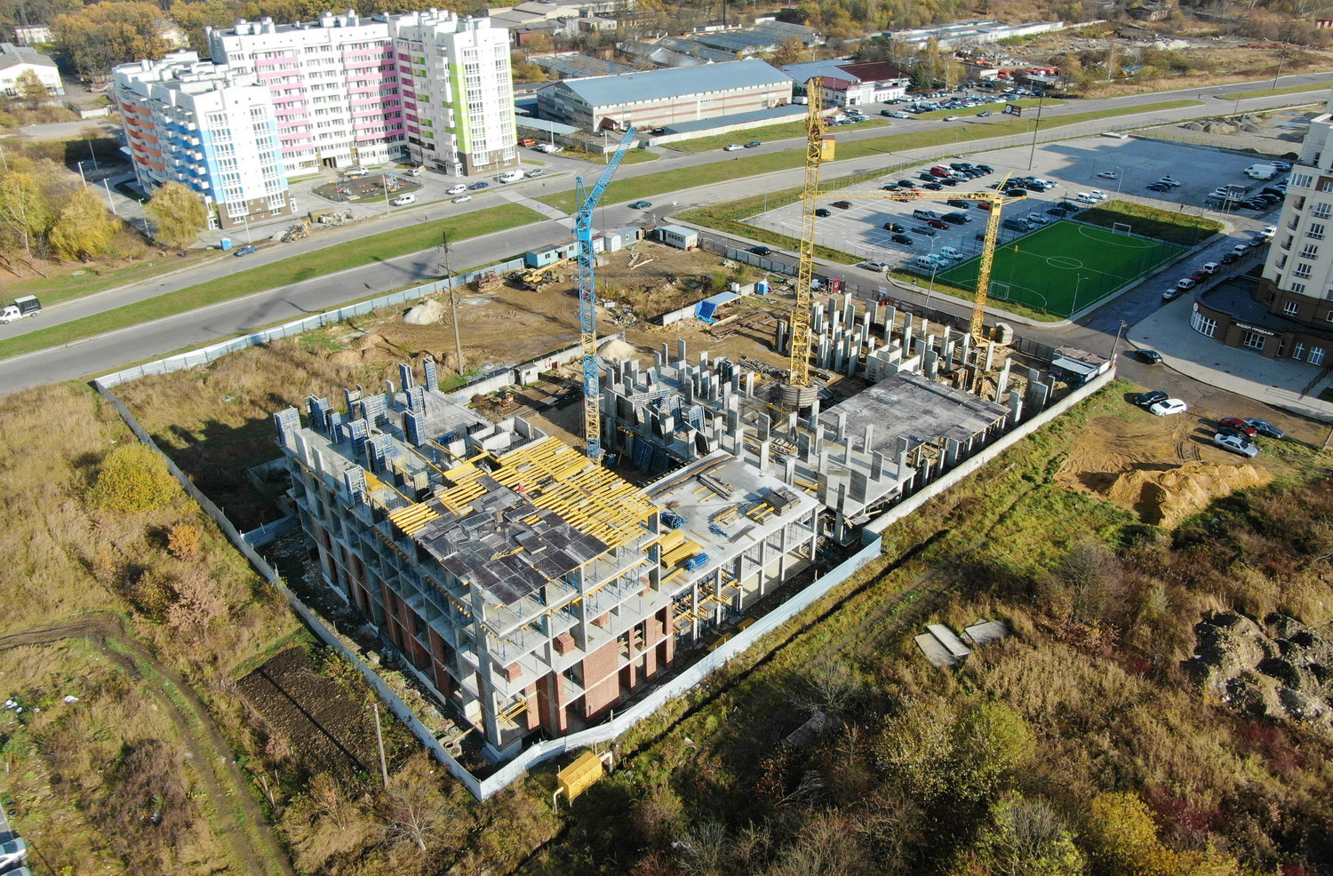 Хід будівництва ЖК Ґорґани, жовт, 2019 рік