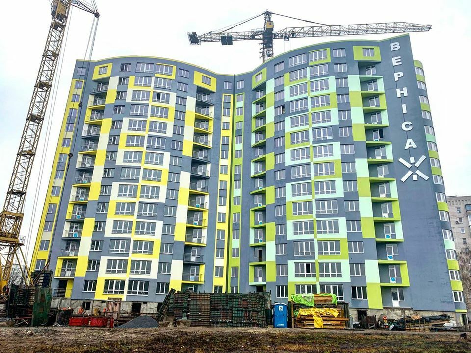 Ход строительства ЖК Вернисаж, янв, 2020 год
