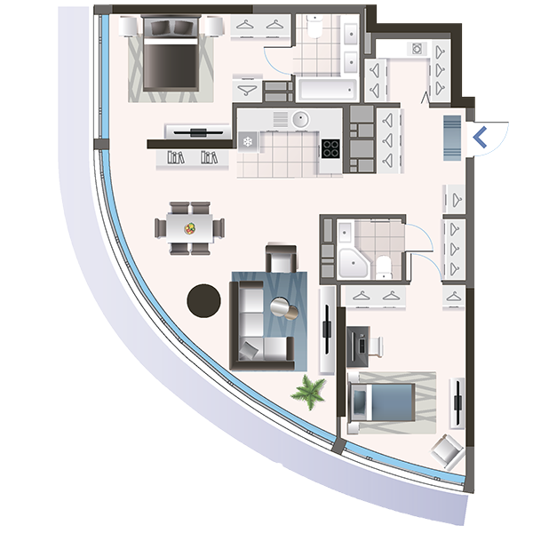 2-комнатная 95.15 м² в ЖК Oasis от 34 800 грн/м², Киев