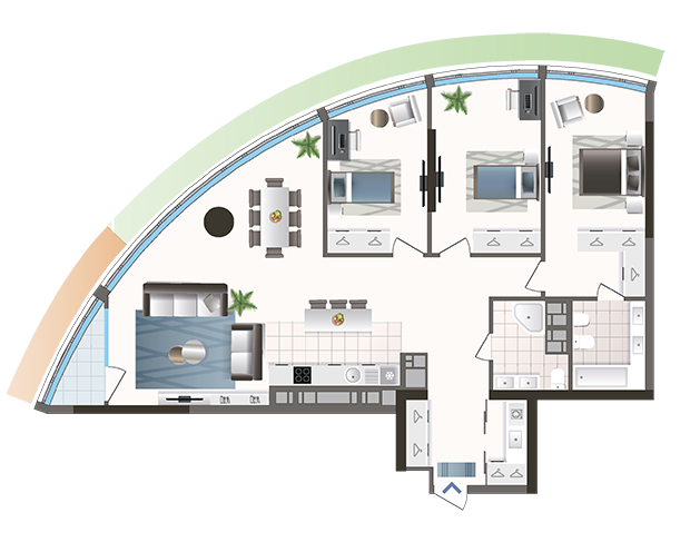 3-комнатная 120.69 м² в ЖК Oasis от 28 850 грн/м², Киев