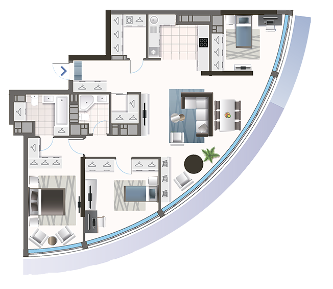 3-комнатная 124.82 м² в ЖК Oasis от 25 750 грн/м², Киев