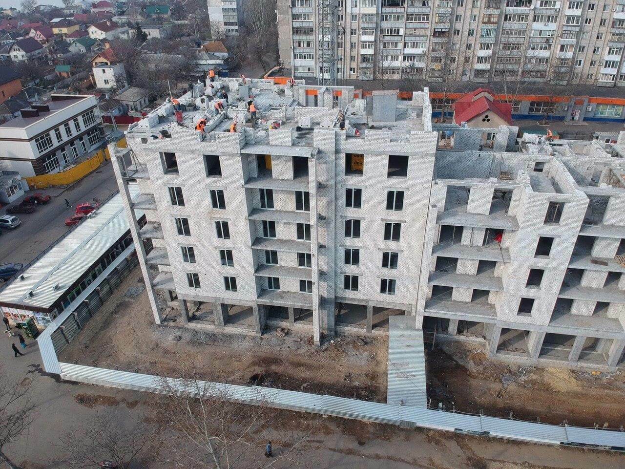 Ход строительства ЖК Концепт, фев, 2020 год