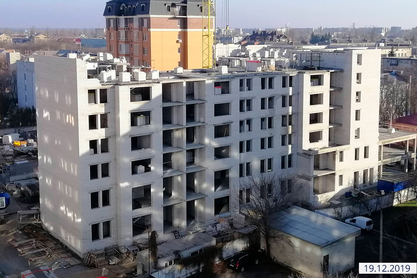 Ход строительства ЖК Central Park, дек, 2019 год