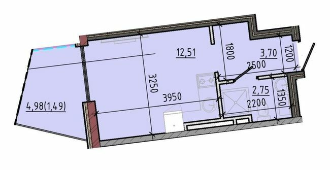 1-кімнатна 20.45 м² в ЖК Простір на 12-й Фонтана від забудовника, Одеса