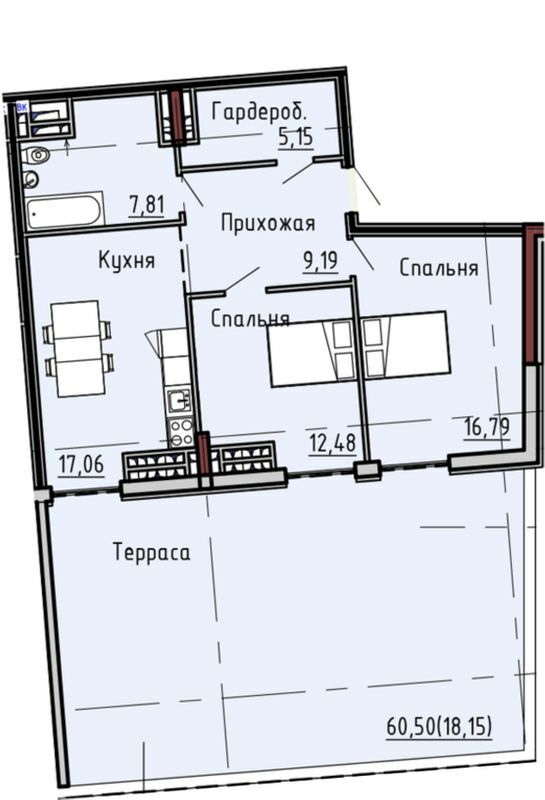 2-кімнатна 86.63 м² в ЖК Пространство на Маячном від 36 050 грн/м², Одеса