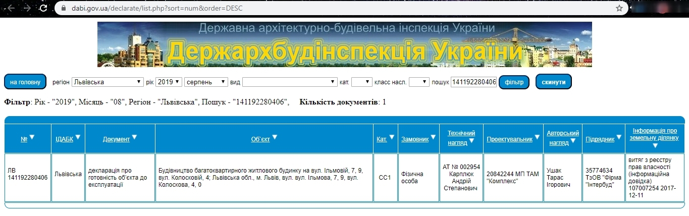 Сертификат о готовности Дом, ЖК на ул. Ильмова, 7, 9, ул. Колосковая, 4