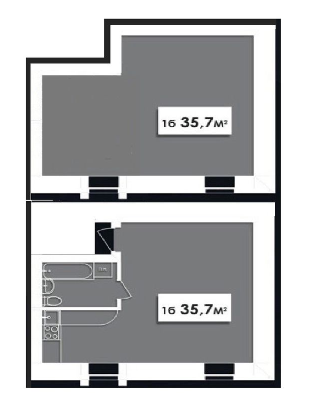 Двухуровневая 71.4 м² в ЖК Винная Гора от 14 000 грн/м², г. Винники