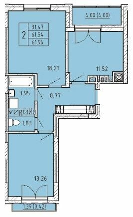 2-кімнатна 61.96 м² в ЖК Сонцебуд від 14 500 грн/м², м. Жовква