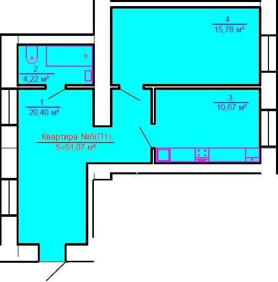 1-кімнатна 51.07 м² в ЖК Австрійська Садиба від забудовника, м. Рава-Руська