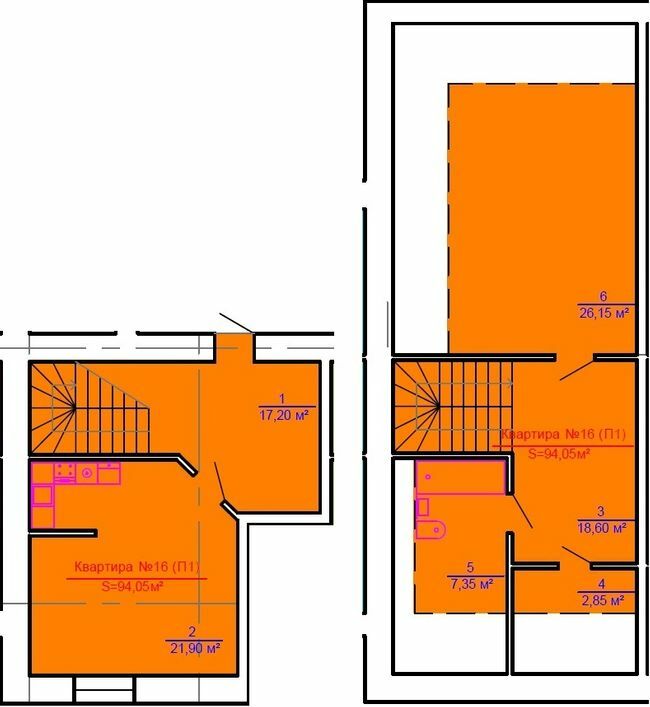 Двухуровневая 95.05 м² в ЖК Австрійська Садиба от застройщика, г. Рава-Русская