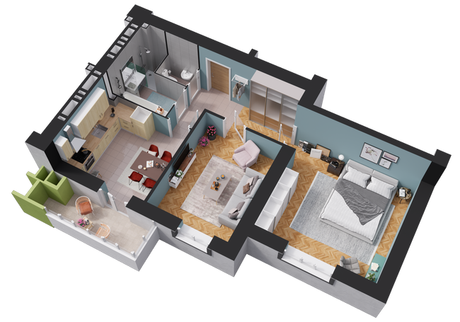 2-комнатная 63.7 м² в ЖК на ул. Вербицкого, 20/21 от 15 350 грн/м², г. Новояворовск