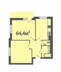 2-кімнатна 64.4 м² в ЖК Версаль від 20 950 грн/м², м. Трускавець