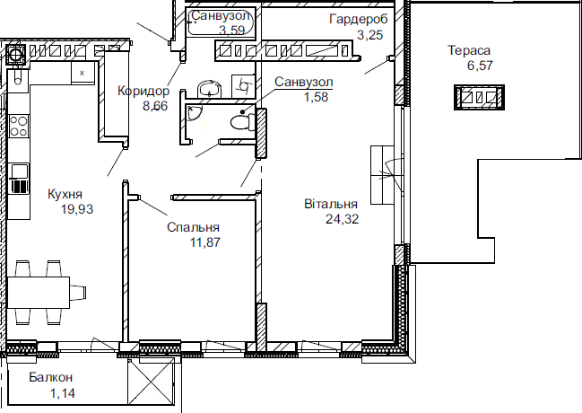 2-комнатная 89.22 м² в ЖК Імперіал от 33 550 грн/м², г. Трускавец
