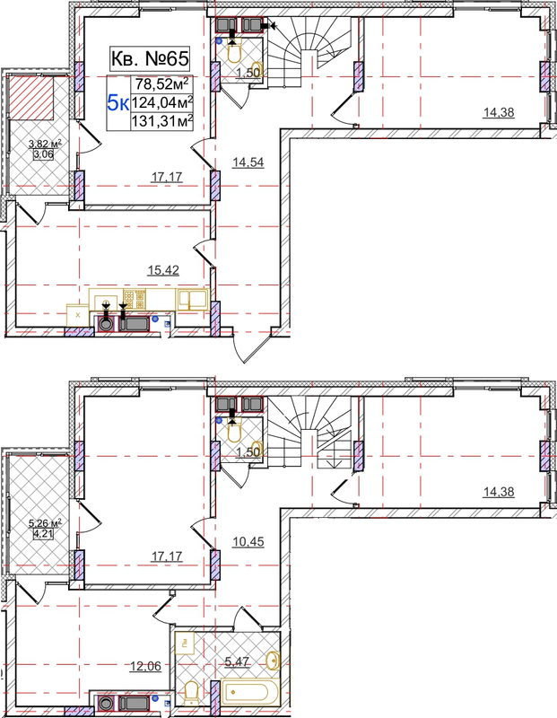 Дворівнева 131.31 м² в ЖК Сихів Яскравий від 15 400 грн/м², Львів
