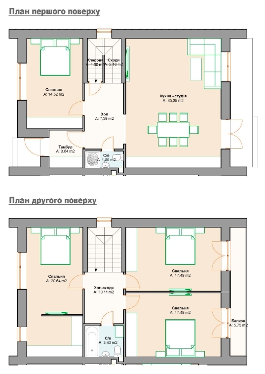 Таунхаус 141.76 м² в Таунхауси Scandi House від забудовника, м. Ірпінь