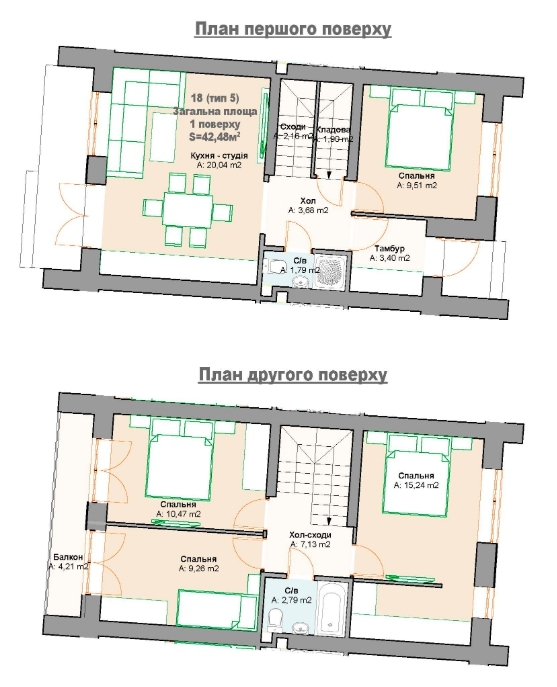 Таунхаус 87.67 м² в Таунхауси Scandi House від забудовника, м. Ірпінь