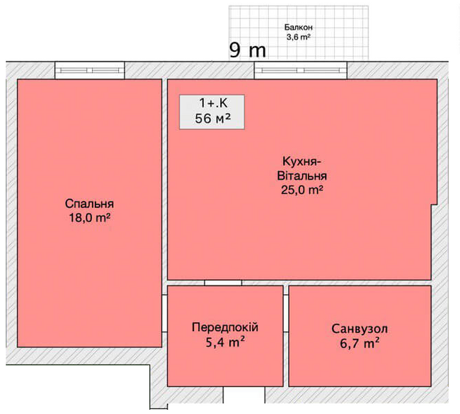 1-комнатная 56 м² в ЖК на ул. Шевченко, 50/ пер. Институтский от 20 850 грн/м², Винница