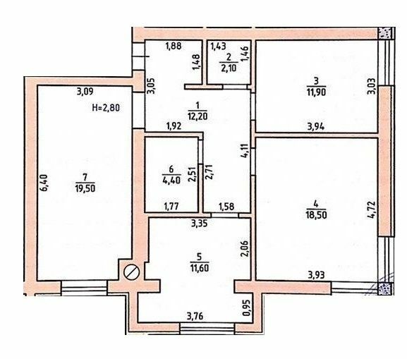 3-комнатная 80.2 м² в ЖК Панский остров от застройщика, Черновцы