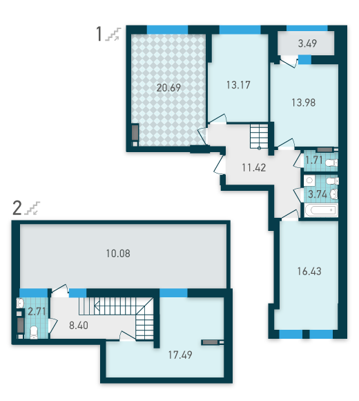 Дворівнева 122.94 м² в ЖК GENESIS від 32 711 грн/м², Київ