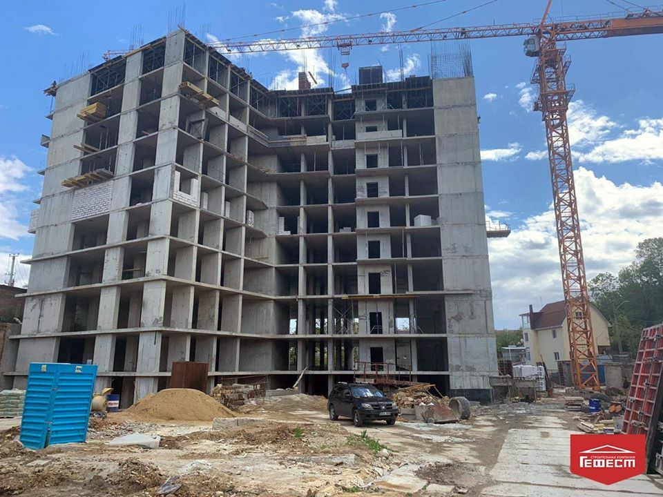 Ход строительства ЖК Посейдон, май, 2020 год